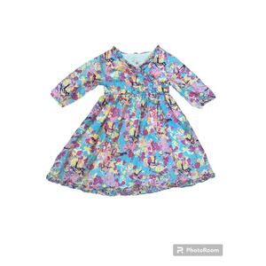 Garnet Hill Kids Floral Bird Girl’s Dress Size 6